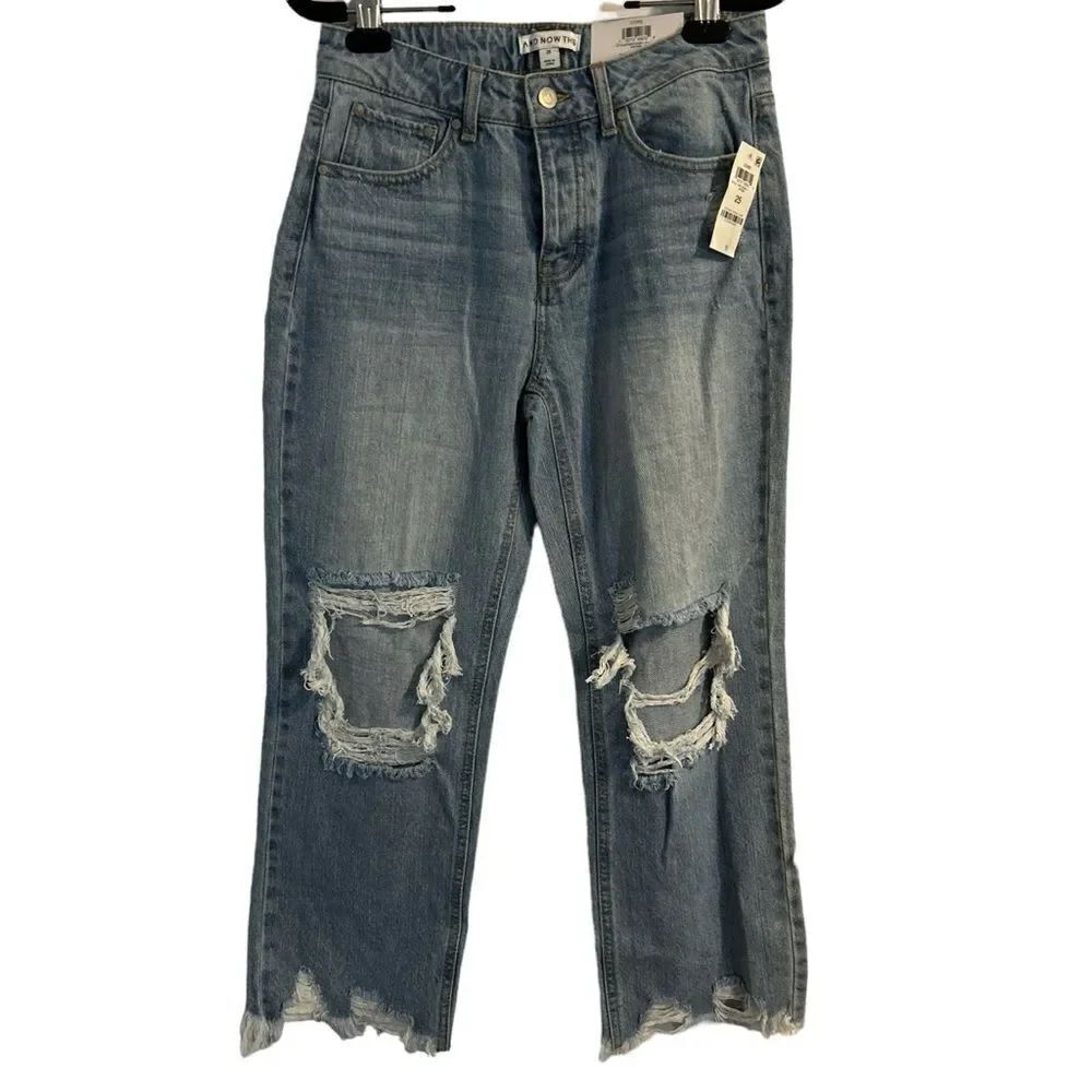 And Now This Macy’s The Mini Wide High Rise Relaxed Fit Cropped Jeans Size 25